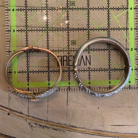 Vintage Rhinestone Bracelet Bundle Love Bow Heart - Picture 7 of 8